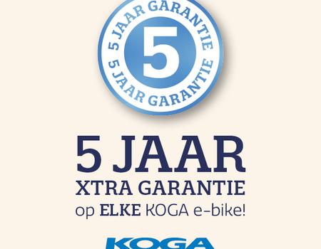 5 jaar XTRA garantie op elke KOGA e-bike